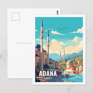 Adana Türkei Berühmte Reiseziele Postkarte