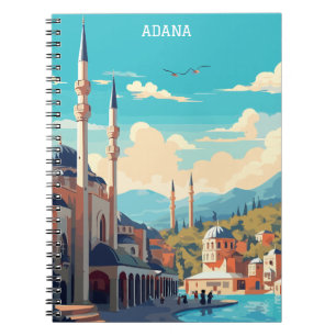 Adana Turkey Retro Vintage Travel Notizblock