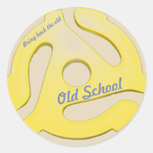 Adapter-Aufkleber 45rpm Runder Aufkleber