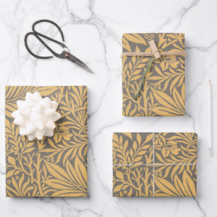 Adaptiertes William Morris Luckspur Packpapier Geschenkpapier Set