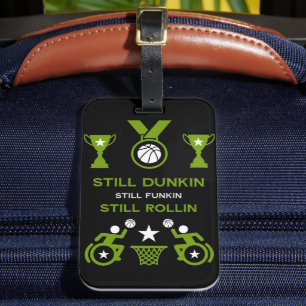 Adaptiver Mit Behinderung Basketball Gepäckanhänger