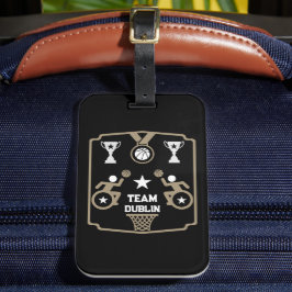 Adaptiver Mit Behinderung Basketball Gepäckanhänger