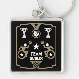 Adaptiver Mit Behinderung Basketball Schlüsselanhänger