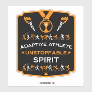 Adaptives Mit Behinderung Sportgeschenk Aufkleber