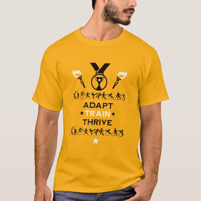 Adaptives Mit Behinderung Sportgeschenk T-Shirt (Vorderseite)