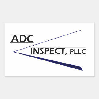 ADC Inspection Logo Rechteckiger Aufkleber