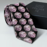 Add 1 Floating Head Photo Half Drop Pattern black Krawatte<br><div class="desc">A png file with your head cropped works best.

A floating head makes this a fun and festive design to wear this holiday season. If you have the skills,  you can replace this photo with your photo.</div>