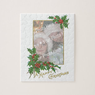 Add-A-Foto Vintag Happy Christmas Puzzle