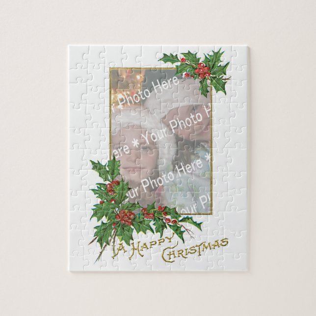 Add-A-Foto Vintag Happy Christmas Puzzle (Vertikal)