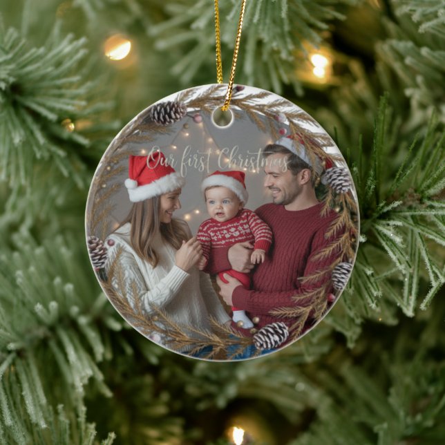 Add anything Our First Christmas Together Keramik Ornament (Baum)