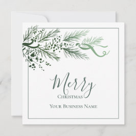 Add Business Logo Custom Unique Green Weihnachten