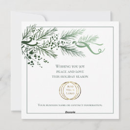 Add Business Logo Custom Unique Green Weihnachten