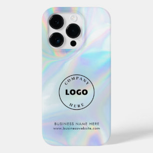 Add Business Logo Holographic Custom Corporate Case-Mate iPhone 14 Pro Hülle