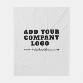 Add Business Logo Hotel Guest House Fleecedecke