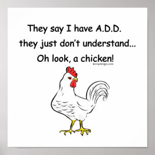 ADD Chicken Spaß Poster