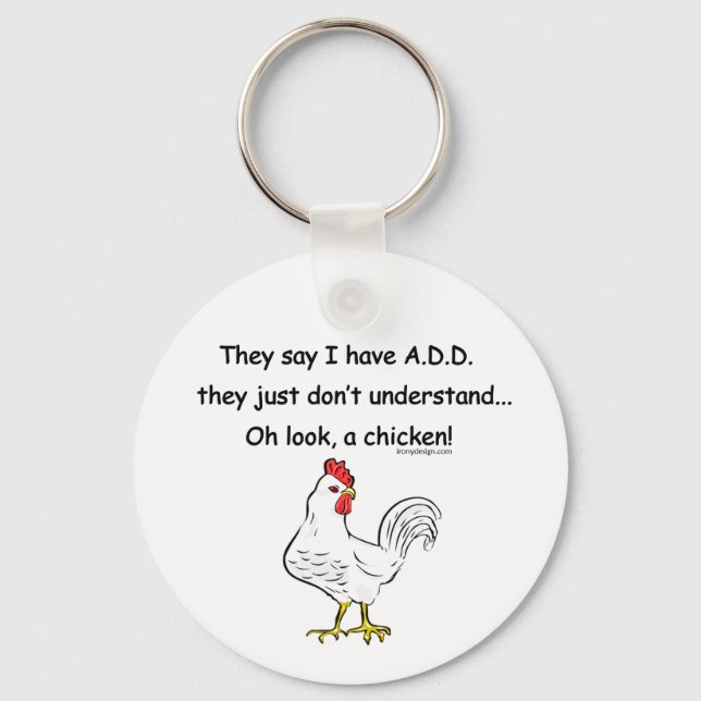 ADD Chicken Spaß Schlüsselanhänger (Vorderseite)