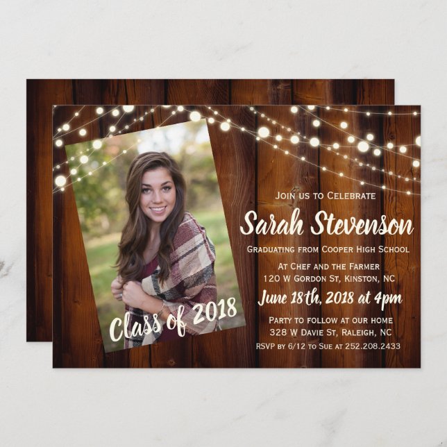 ADD FOTO - Abschluss Ankündigung Einladung (Vorne/Hinten)