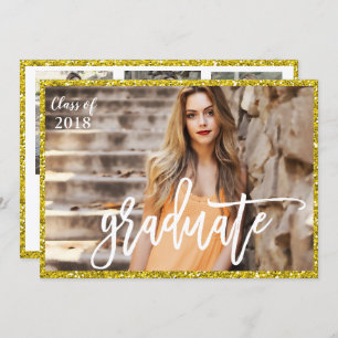 ADD FOTO - Abschluss Glitzer Einladung