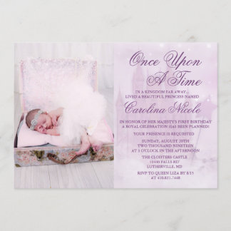 ADD FOTO - Fairytale Castle Birthday Einladung
