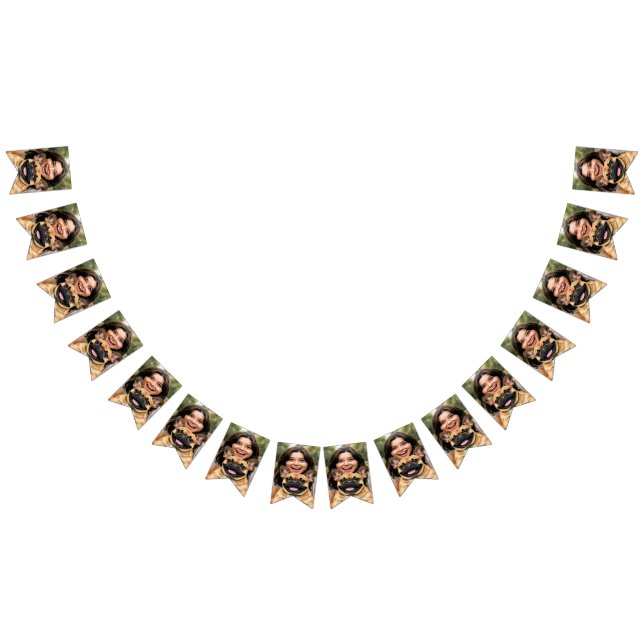 Add French Bulldog Photo Personalize Wimpelkette (Alle)