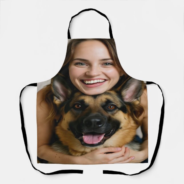 Add German Shepherd Photo Personalize Schürze (Vorderseite)