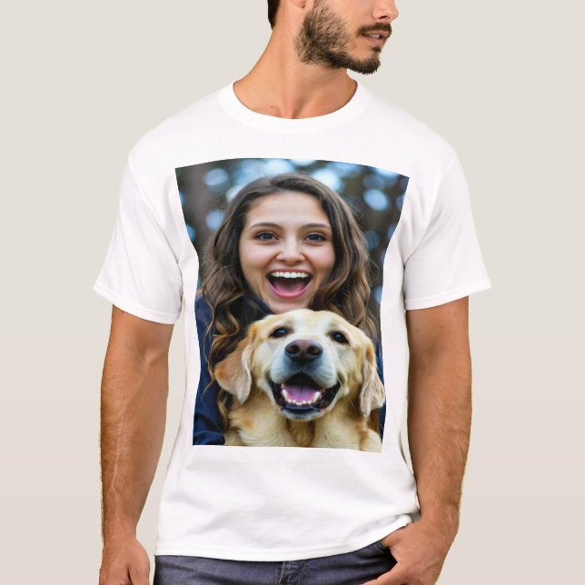 Add Labrador Retriever Photo Personalize T-Shirt (Vorderseite)