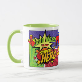 (ADD NAME) ist mein SUPERHERO Personalisiertes COM Tasse
