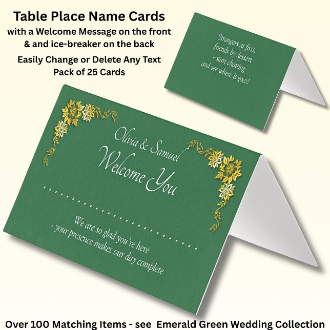 Add Name - Table Place Card - with Messages  (Von Creator hochgeladen)