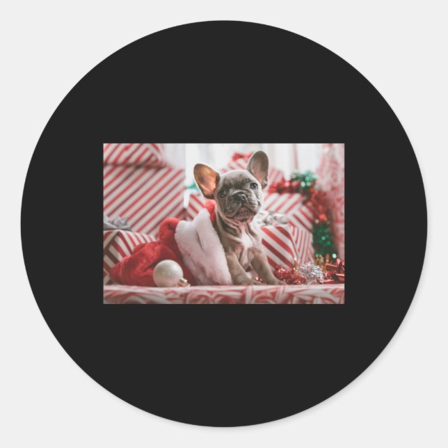 Add Photo And Text V Neck Red T Shirt  Runder Aufkleber (Vorderseite)