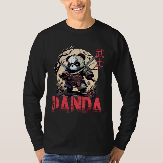 Add Samurai Panda to Japanese Art  1 T-Shirt (Vorderseite)