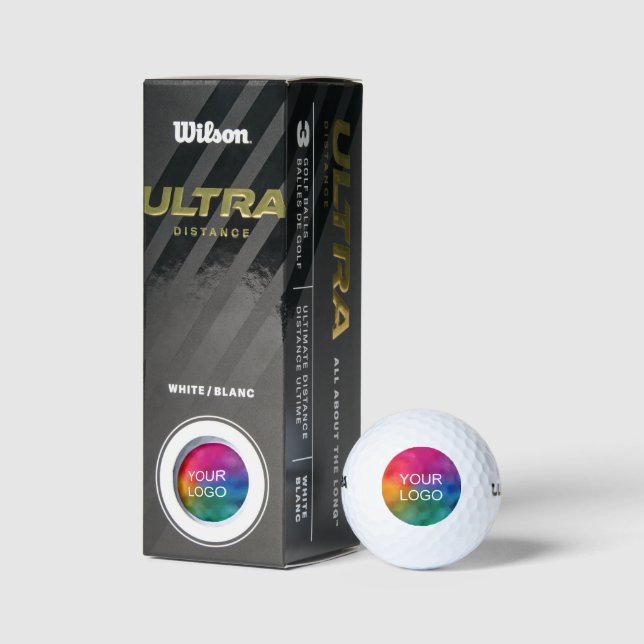 Add Upload Your Logo Wilson Ultra Distance Pack Golfball (Verpackungen)