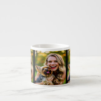 Add Yorkshire Terrier Photo Personalize Espressotasse