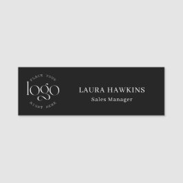 Add You Logo Custom Business Black Name Tag Namensschild