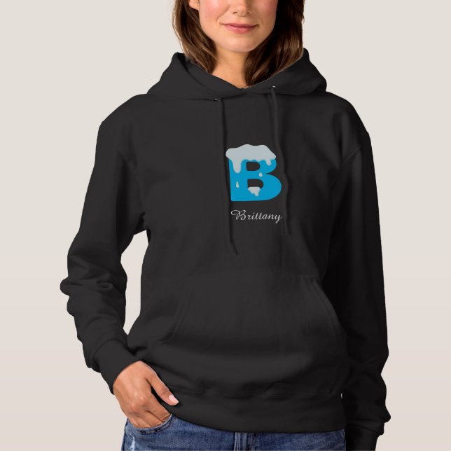 Add you name to your winter's sweatshirt letter B) (Vorderseite)