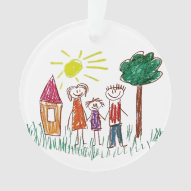 Add your Child's Artwork to this  Ornament (Vorderseite)