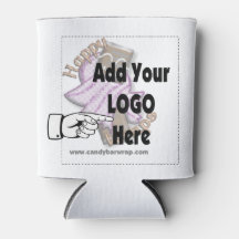 Add your Company Business LOGO Can cooler