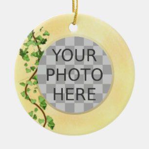 "Add Your Foto" italienische Mauer mit Ivy Keramik Ornament