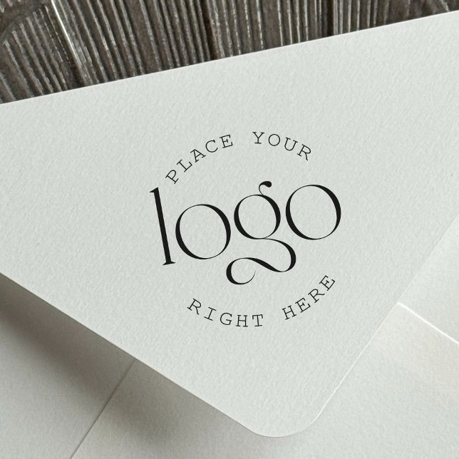 Add Your Logo Custom Business Promotional Gummistempel (add your logo personalized rubber stamp)