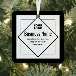 Add Your Logo Customizable Template Ornament Aus Metall