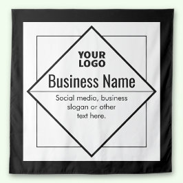 Add Your Logo Customizable Template Wandteppich