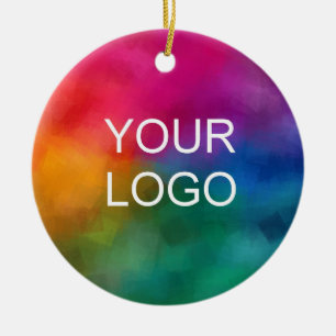 Add Your Logo Emblem Template Keramik Ornament