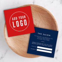 Add Your Logo Modern Editable Color Referral Card