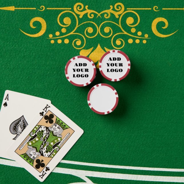ADD YOUR LOGO POKERCHIPS (Pokertisch (Stapel))