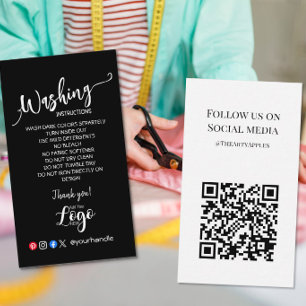 ADD YOUR LOGO Waschanleitung SORGFALT KARTEN