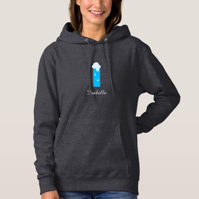 Add your name to the winter's design letter I Hoodie (Vorderseite)