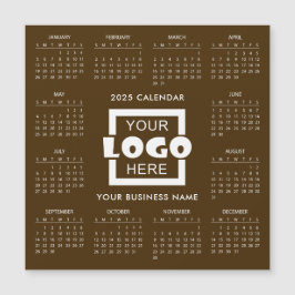 Add your own business logo 2025 Calendar | Magnet