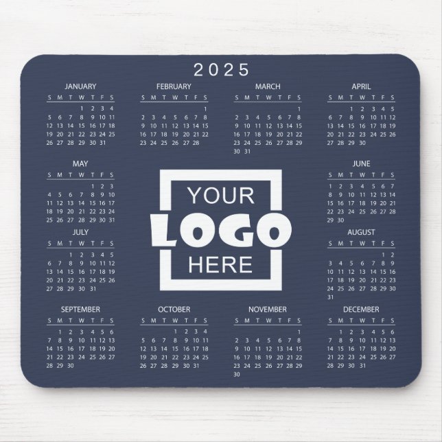 Add your own business logo 2025 Calendar Mousepad (Vorne)