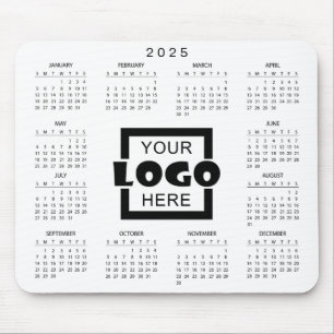 Add your own business logo 2025 Calendar Mousepad