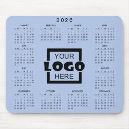 Add Your Own Business Logo 2026 Calendar Mousepad