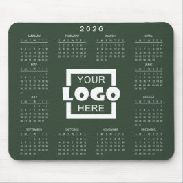 Add Your Own Business Logo 2026 Calendar Mousepad